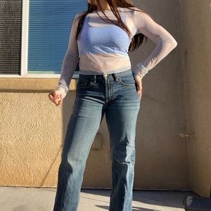 Mesh Blue Top Size S